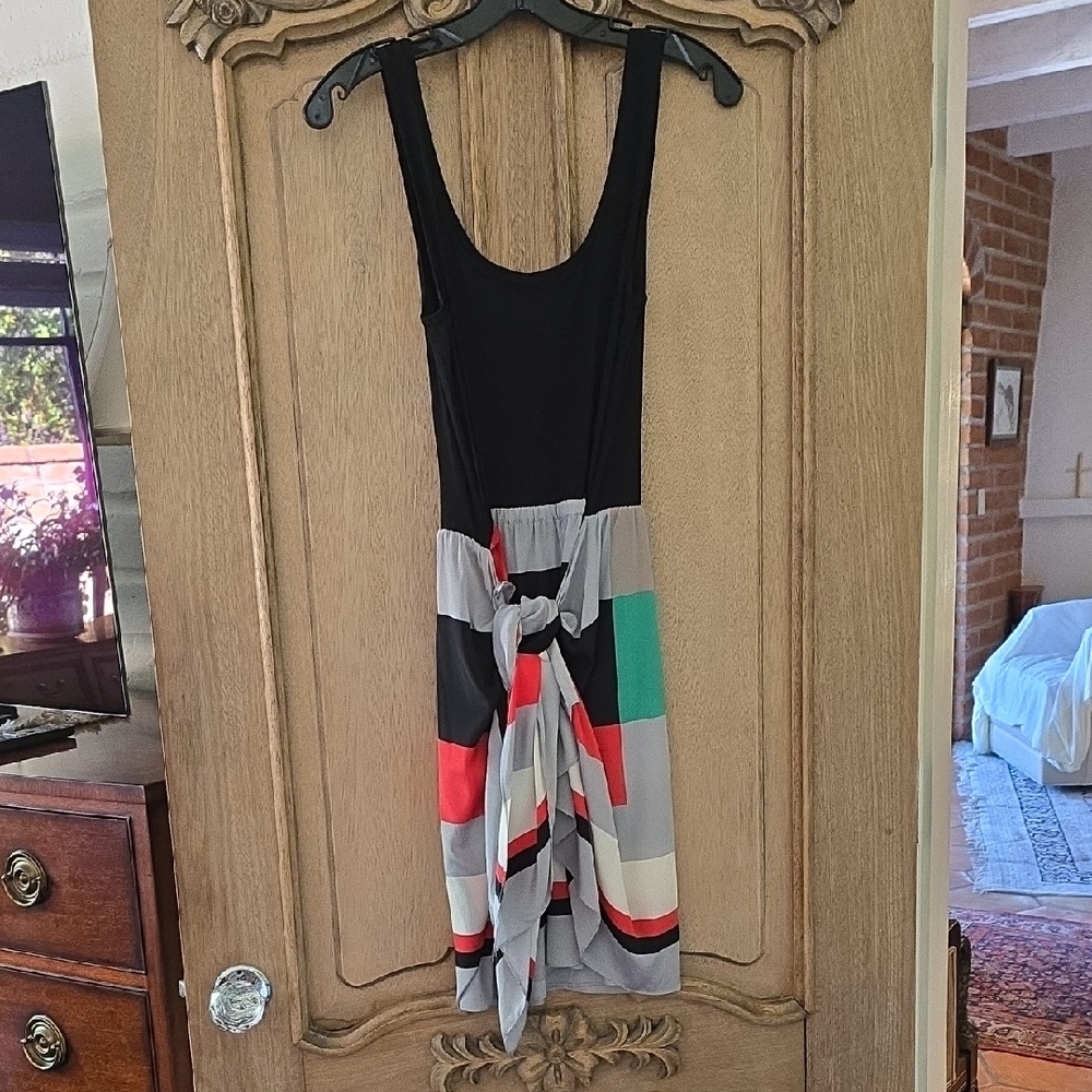 DKNY Black and Multicolor Dress
